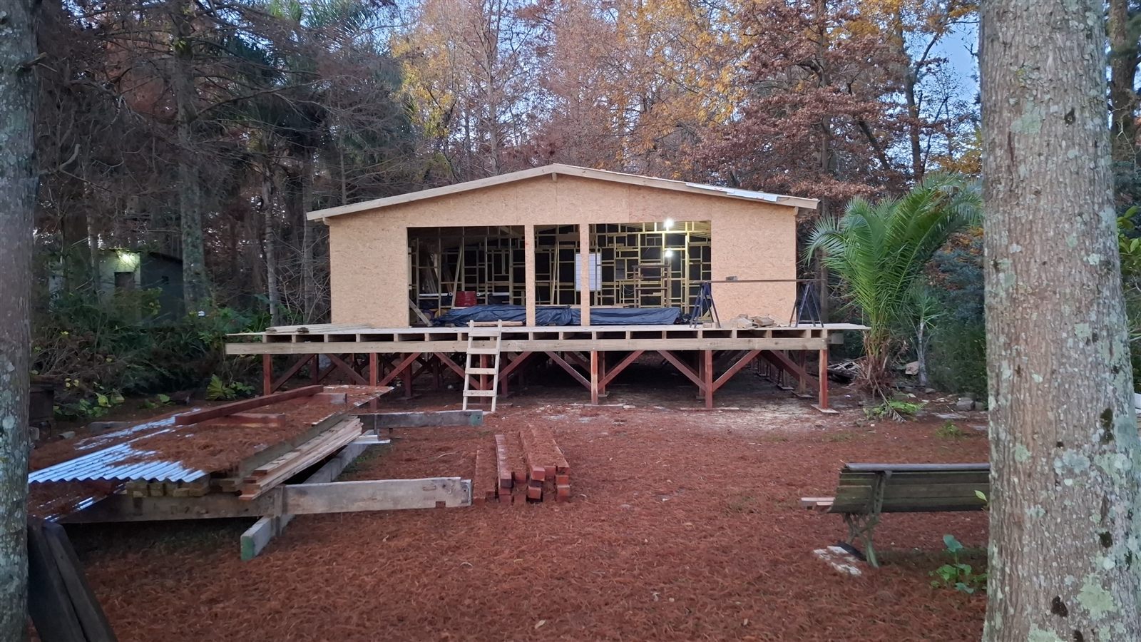 Construcción en madera Isla Delta – exterior paso 10